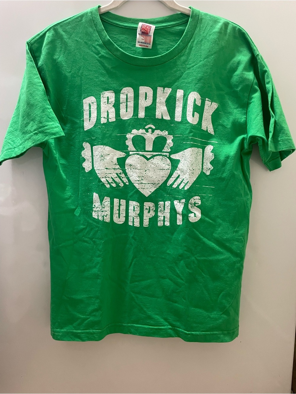 Dropkick Murphys Punk Band T-Shirt Irish Green Men’s M Hand Heart Made In USA